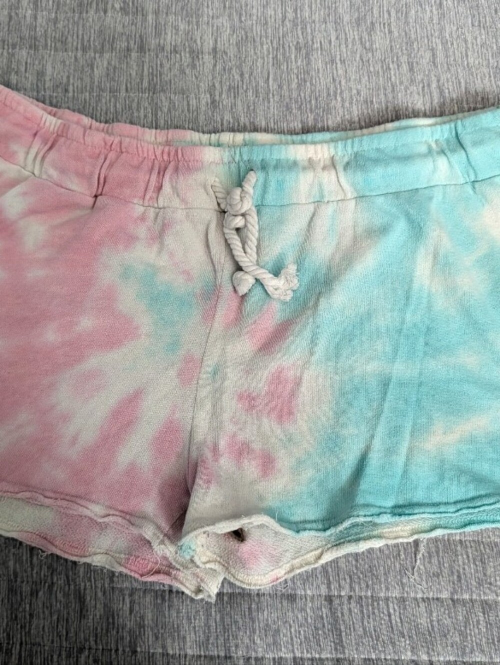 Tie-Dye Pink & Aqua Lounge Shorts